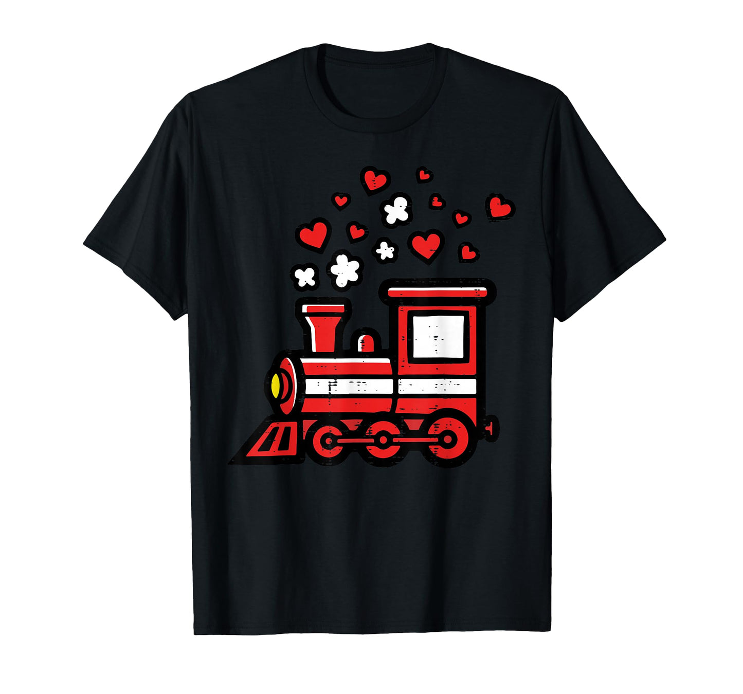 Valentines Day Train Cute Locomotive Boys Kids Toddler T-Shirt