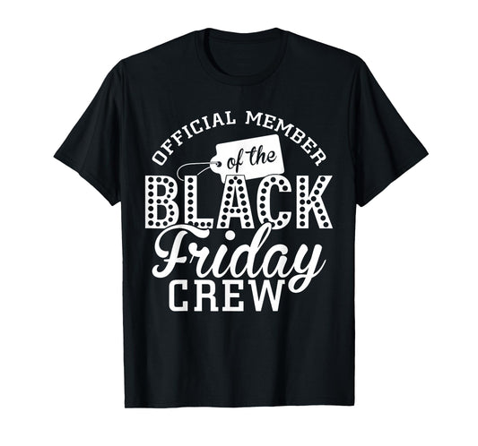 Funny Official Member of The Friday Shopping Crew Christmas T-Shirt