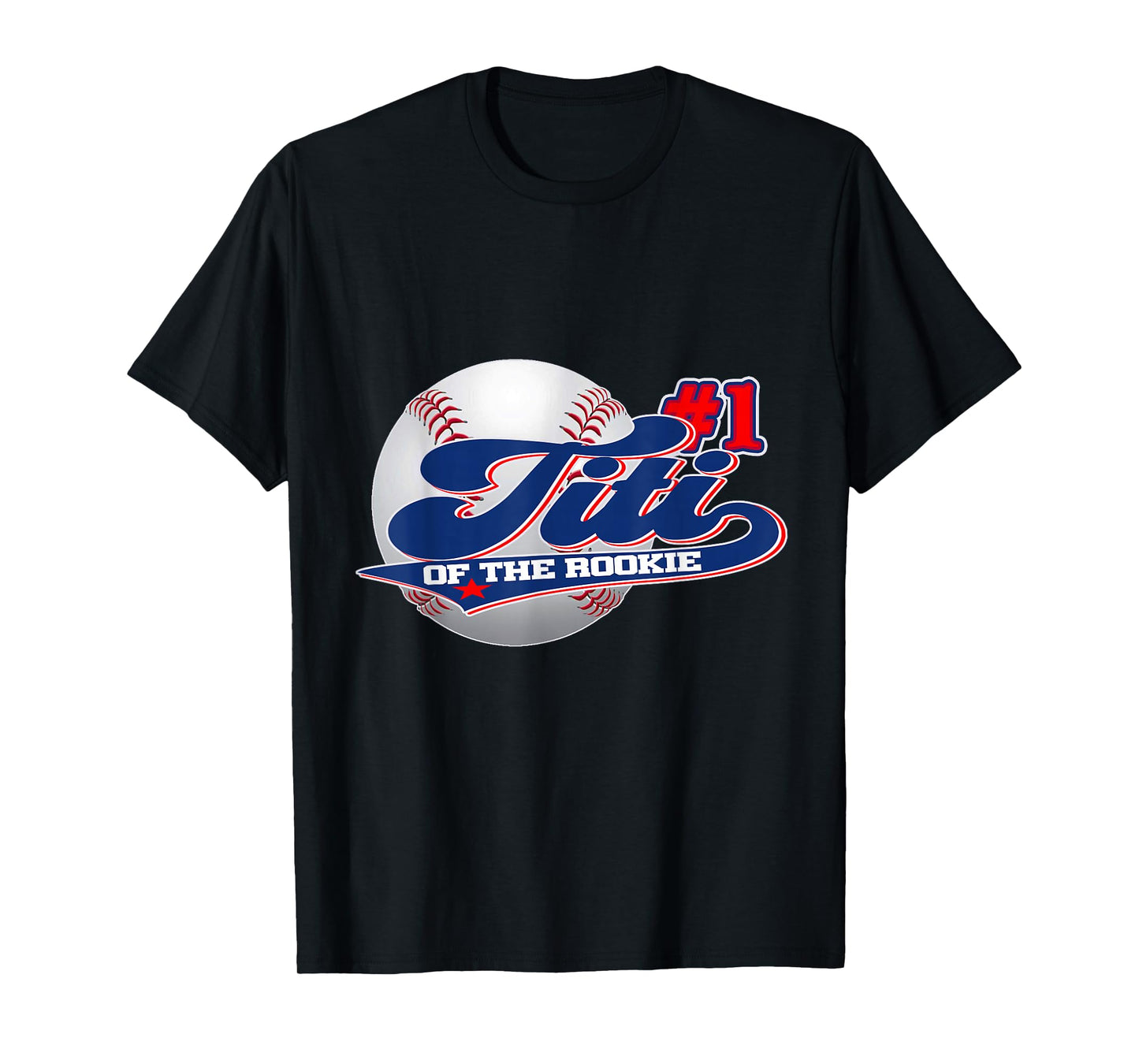 Titi Rookie of Year 1st Birthday Baseball Theme Matching T-Shirt