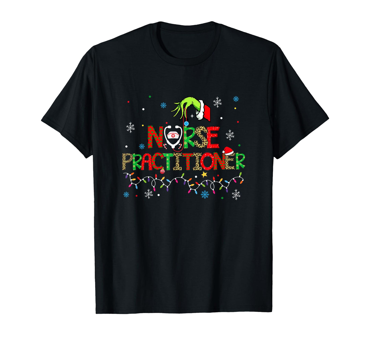 Nurse Practitioner Christmas Shirt for Women T-Shirt