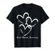 Peace Love Heart Disease Awareness Month We Go Red Men Women T-Shirt