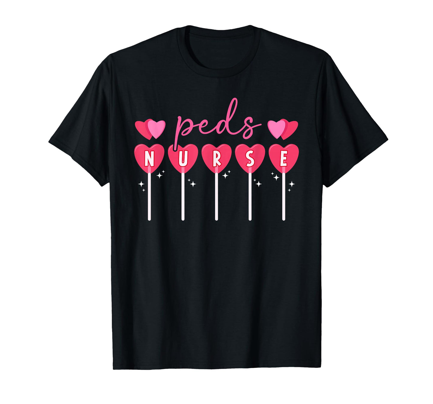Peds Nurse Valentine Pediatric Nurse Valentines Day T-Shirt