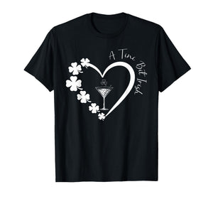 A Tiny Bit Irish Lucky Irish Girls Cocktail St Patricks Day T-Shirt