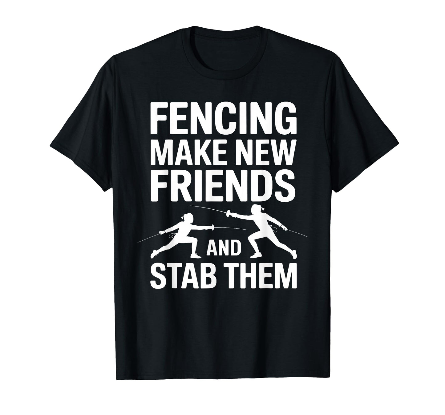 Funny Fencing Art for Men Women Kids Fencer Fencing Sport T-Shirt