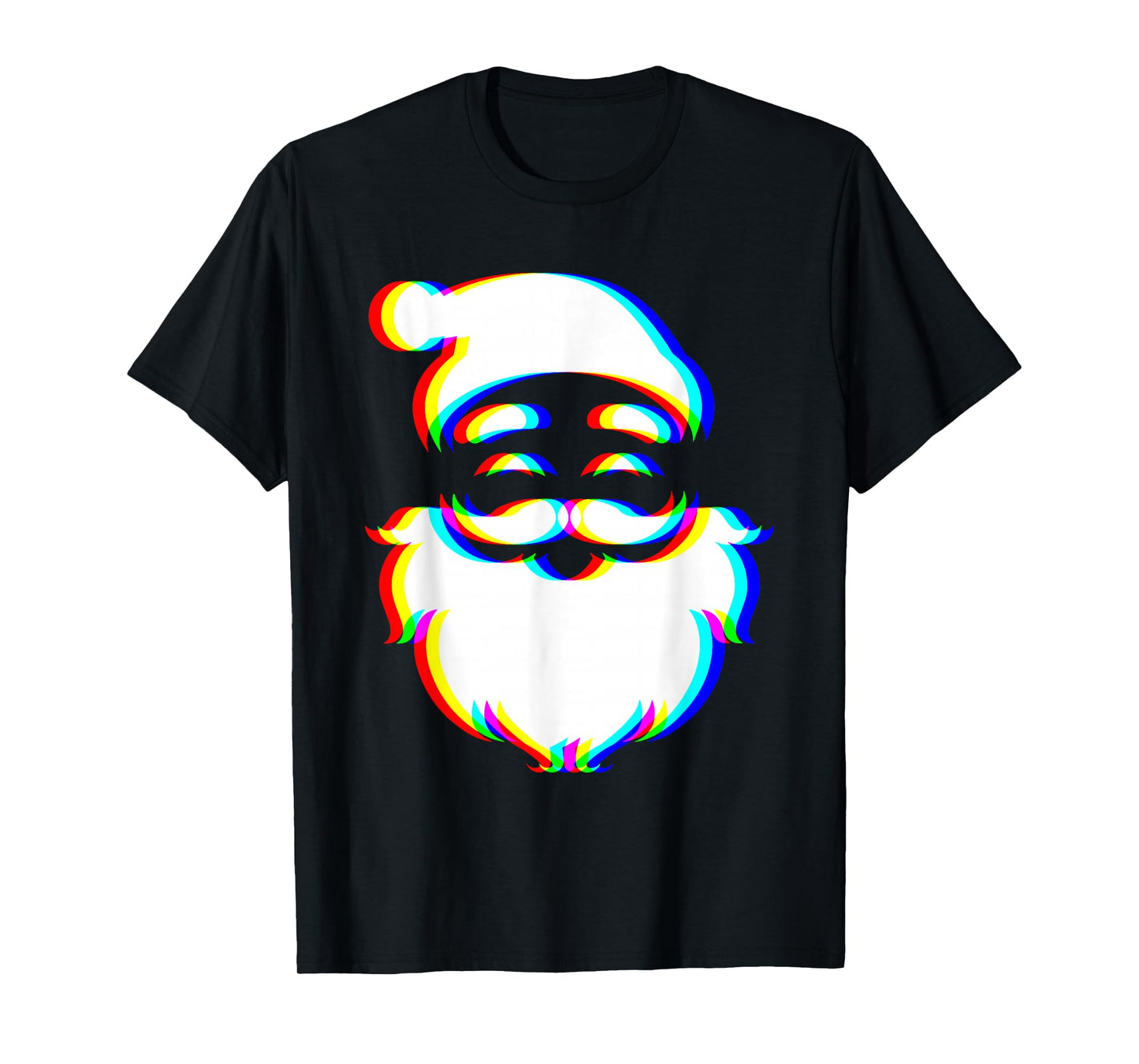 Santa Christmas Xmas Trippy Vaporwave EDM Techno Rave T-Shirt