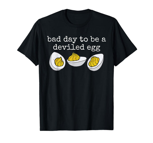 Retro Funny Thanksgiving Dinner Bad Day to Be a Deviled Egg T-Shirt