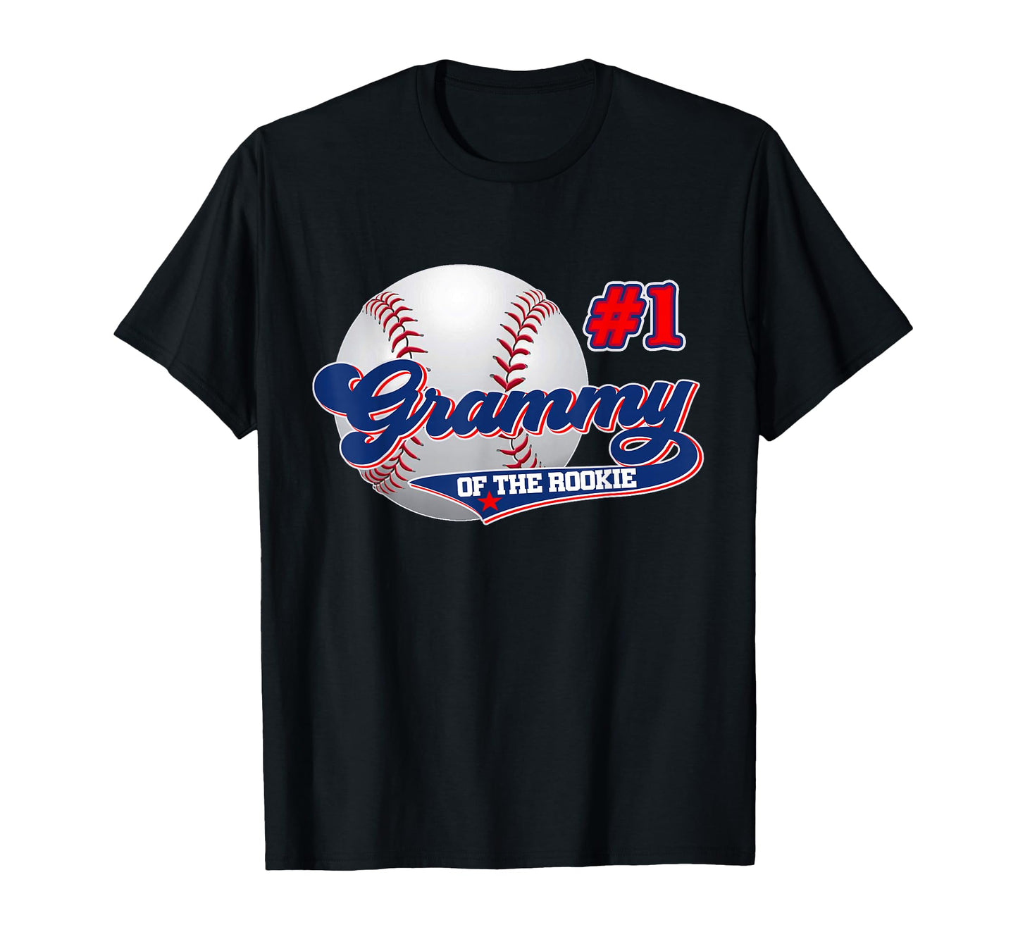 Grammy Rookie of Year 1st Birthday Baseball Theme Matching T-Shirt