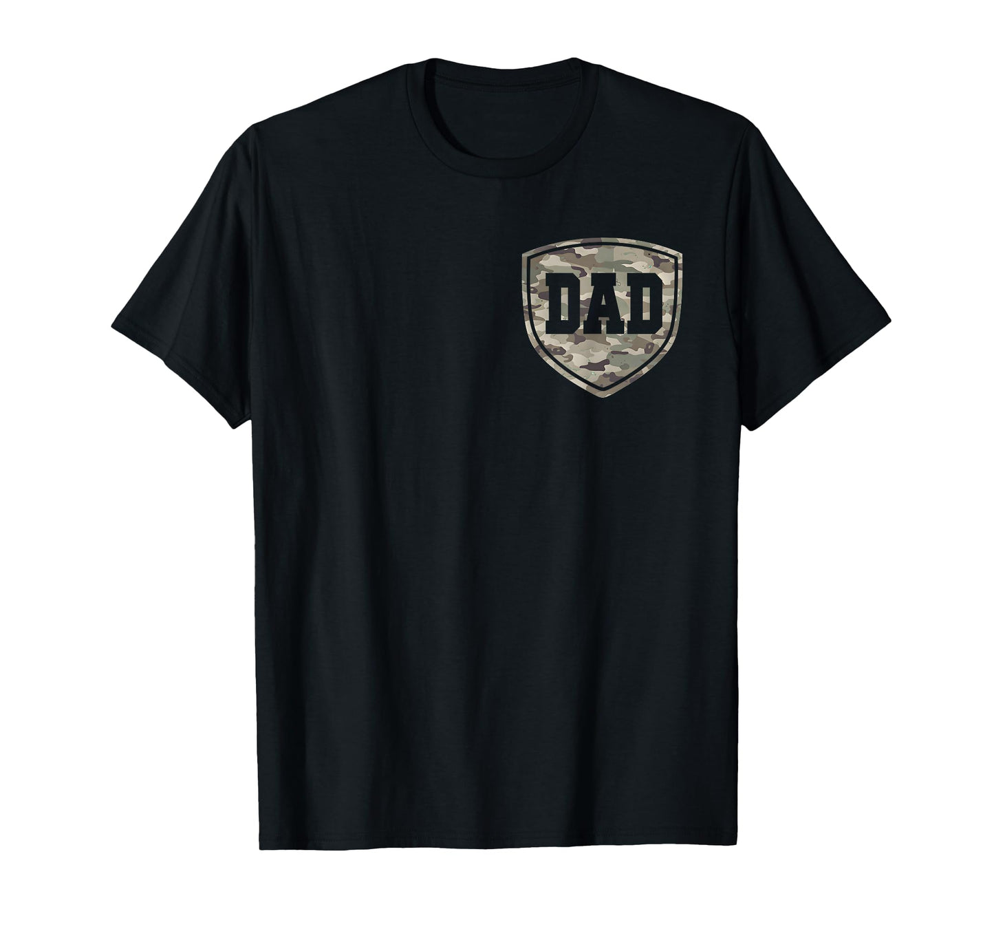 Retro Old School Camo Dad Pocket Camouflage Dad Fathers Day T-Shirt