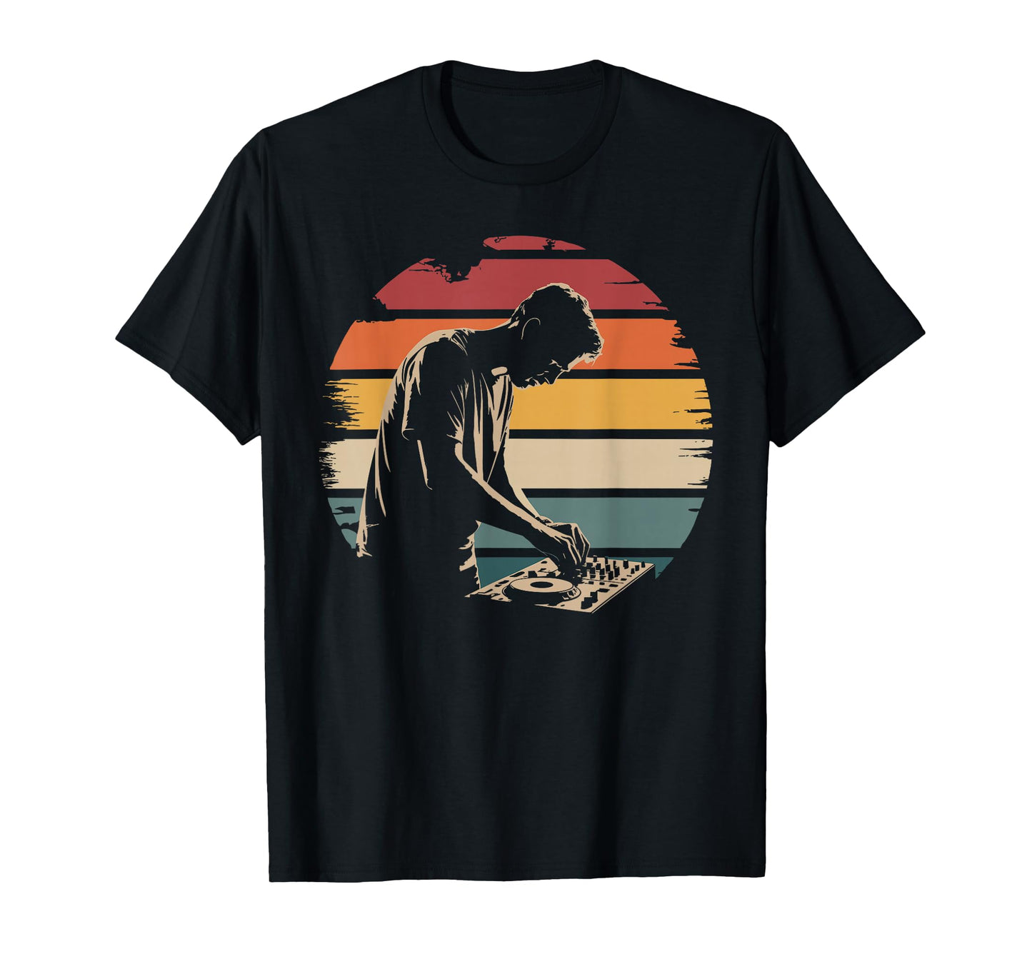 Funny DJ Art for Men Women Vinyl Record Lover Disc Jockey DJ T-Shirt