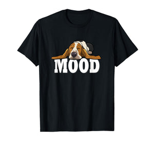 Sleeping Pajama Mood Basset Hound Lover T-Shirt
