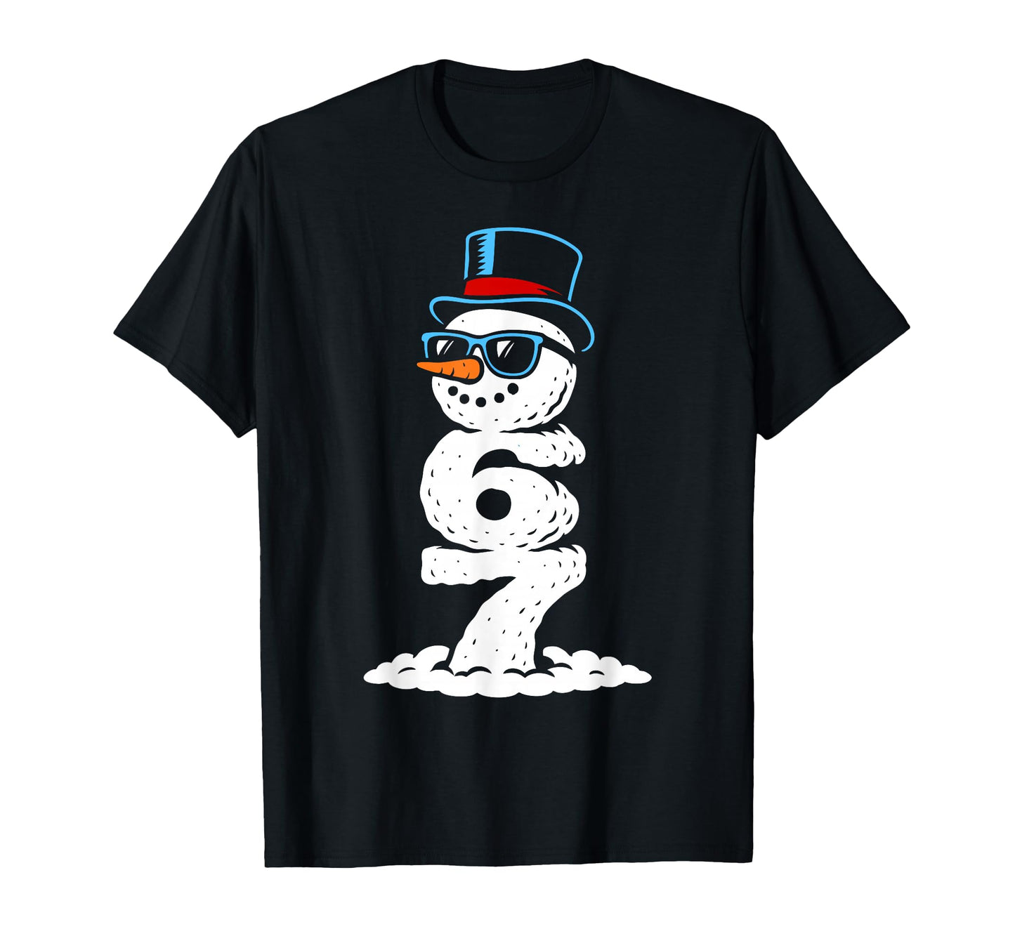 Six Seven Snowman Cool Christmas 6 7 Holiday Rizz Kids Fun T-Shirt