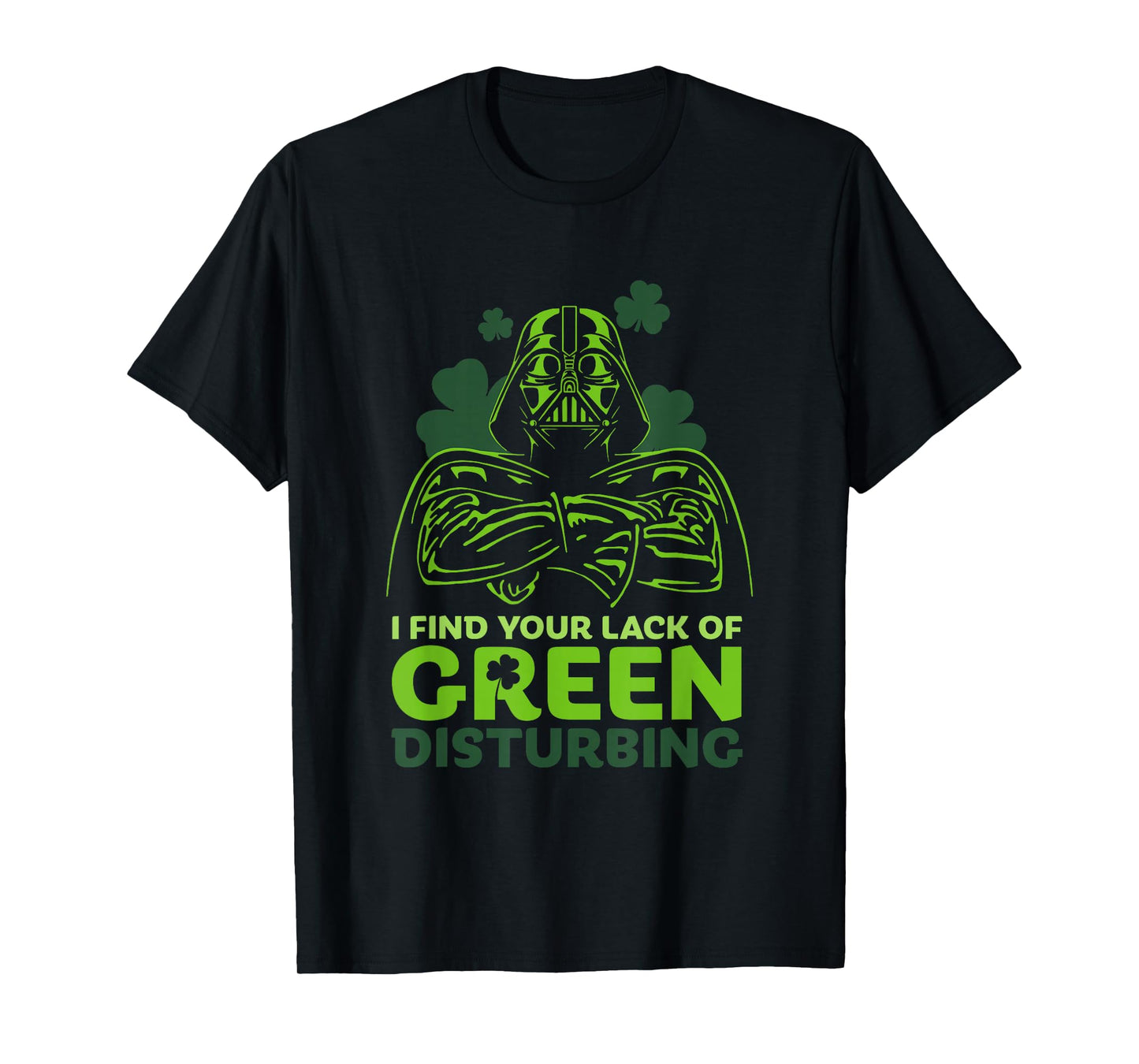 Star Wars A New Hope Holiday Darth Vader Green Clover T-Shirt