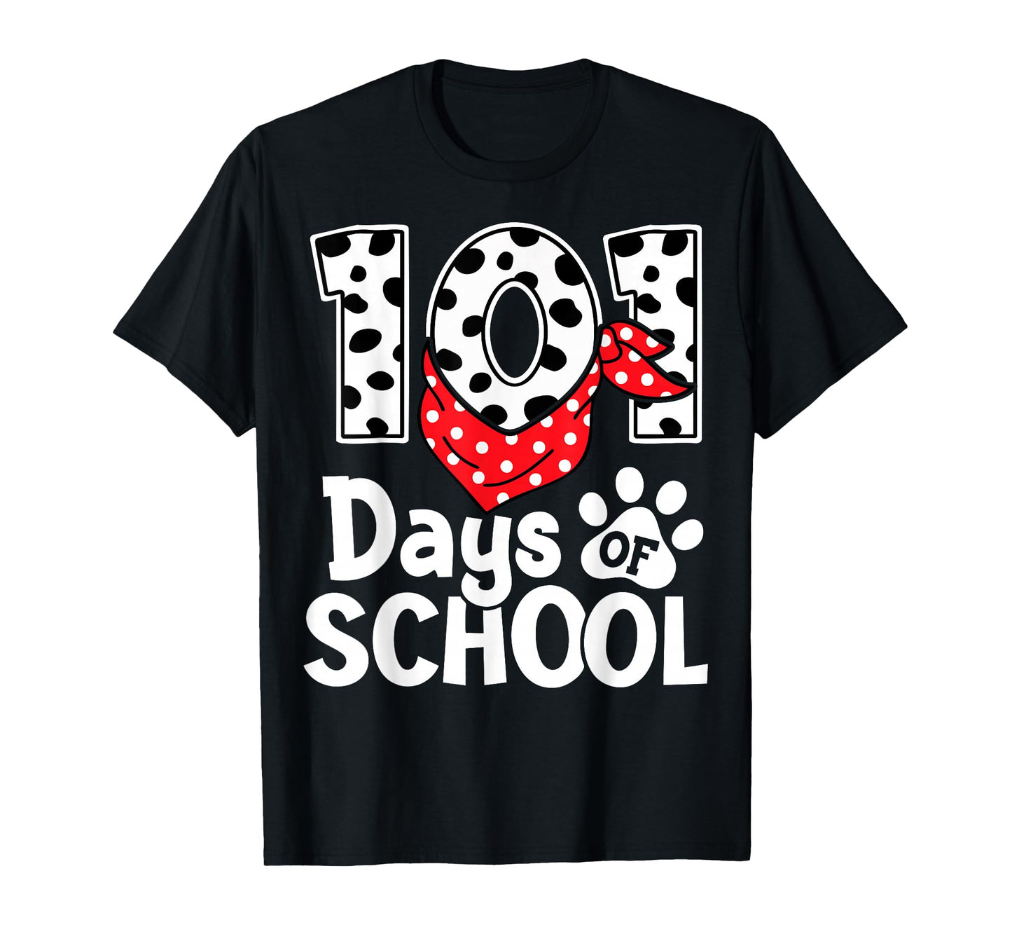 100 Days of School Dalmatian Dog Teachers Boys Girls Kids T-Shirt