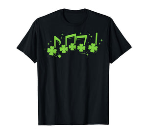 Music Note Irish St Patricks Day Funny Irish Music Teacher T-Shirt
