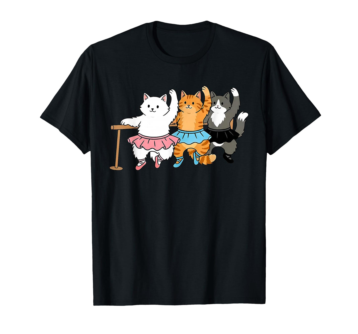 Funny Cat Dancing Ballet Ballerina Ballet Dancer Teacher T-Shirt