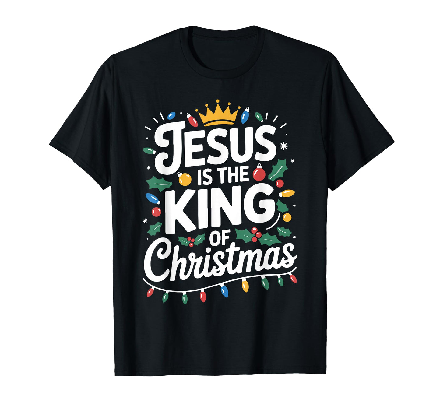 Merry Christmas Family Matching Jesus is King of Christmas T-Shirt