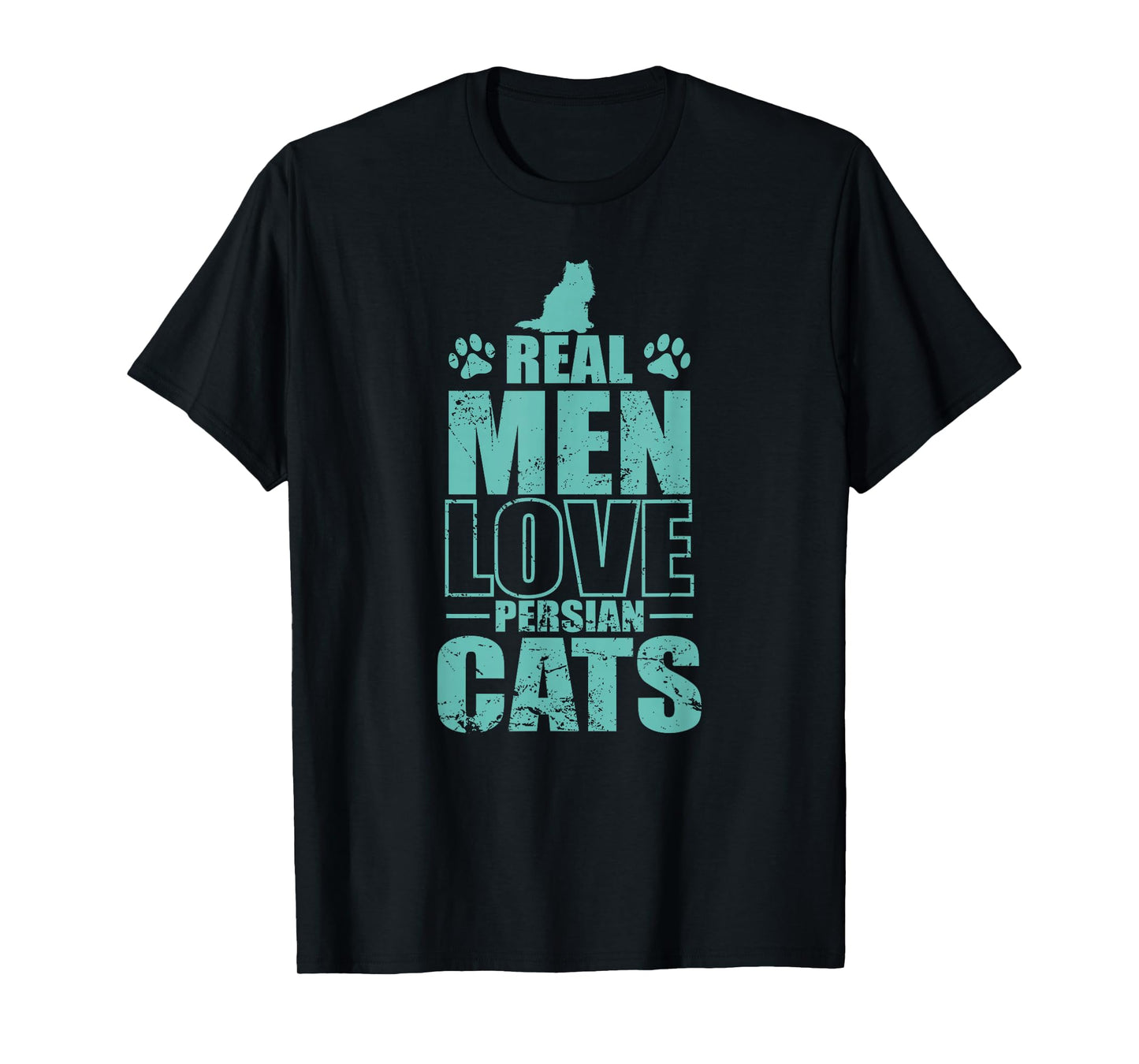 Real Men Love Persian Cats Pet Cat T-Shirt