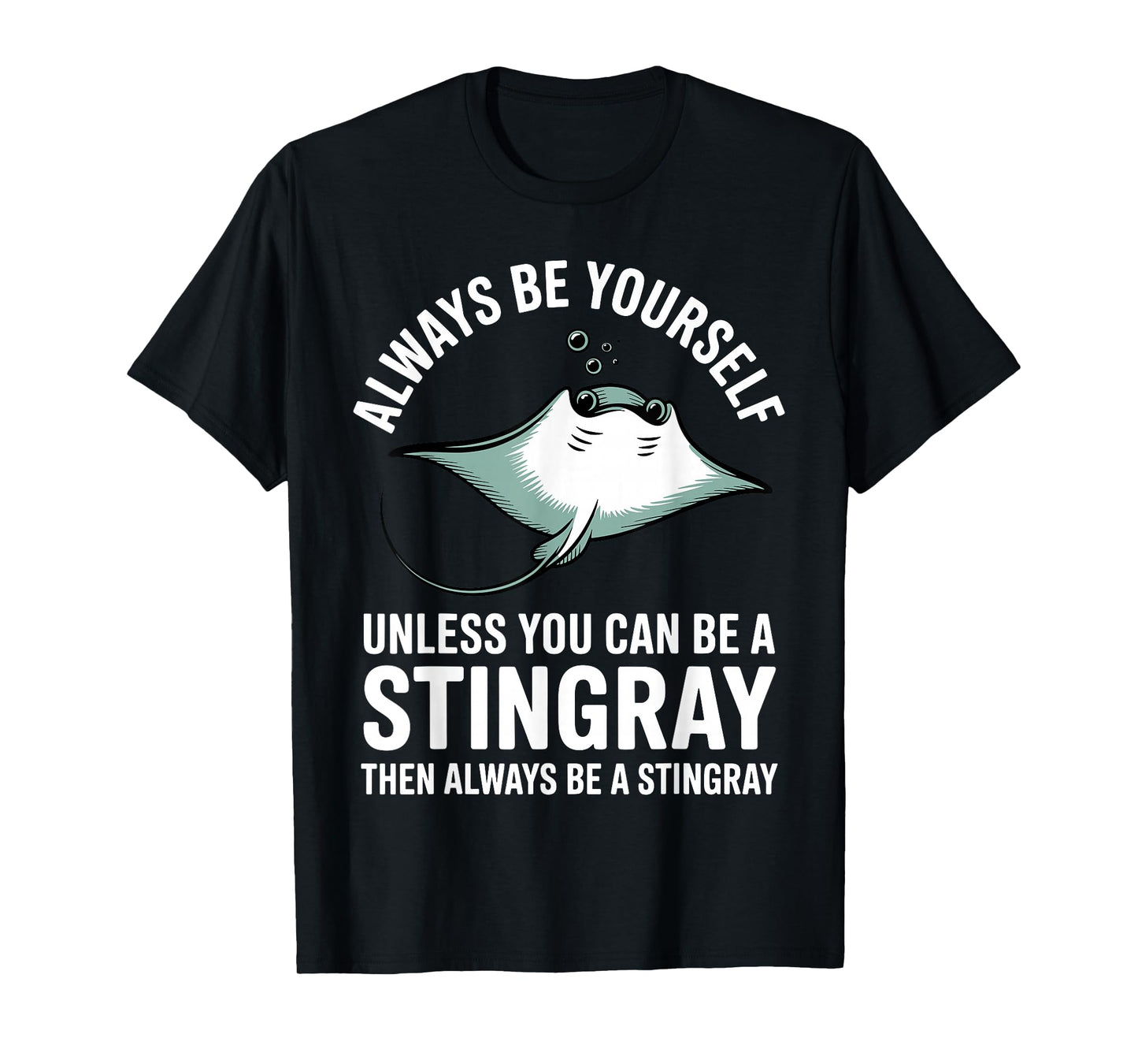 Cool Stingray Art for Women Men Sea Fish Stingray Lover T-Shirt