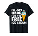 I'm Just Here for The Free Ice Cream Cruise Family Matching T-Shirt