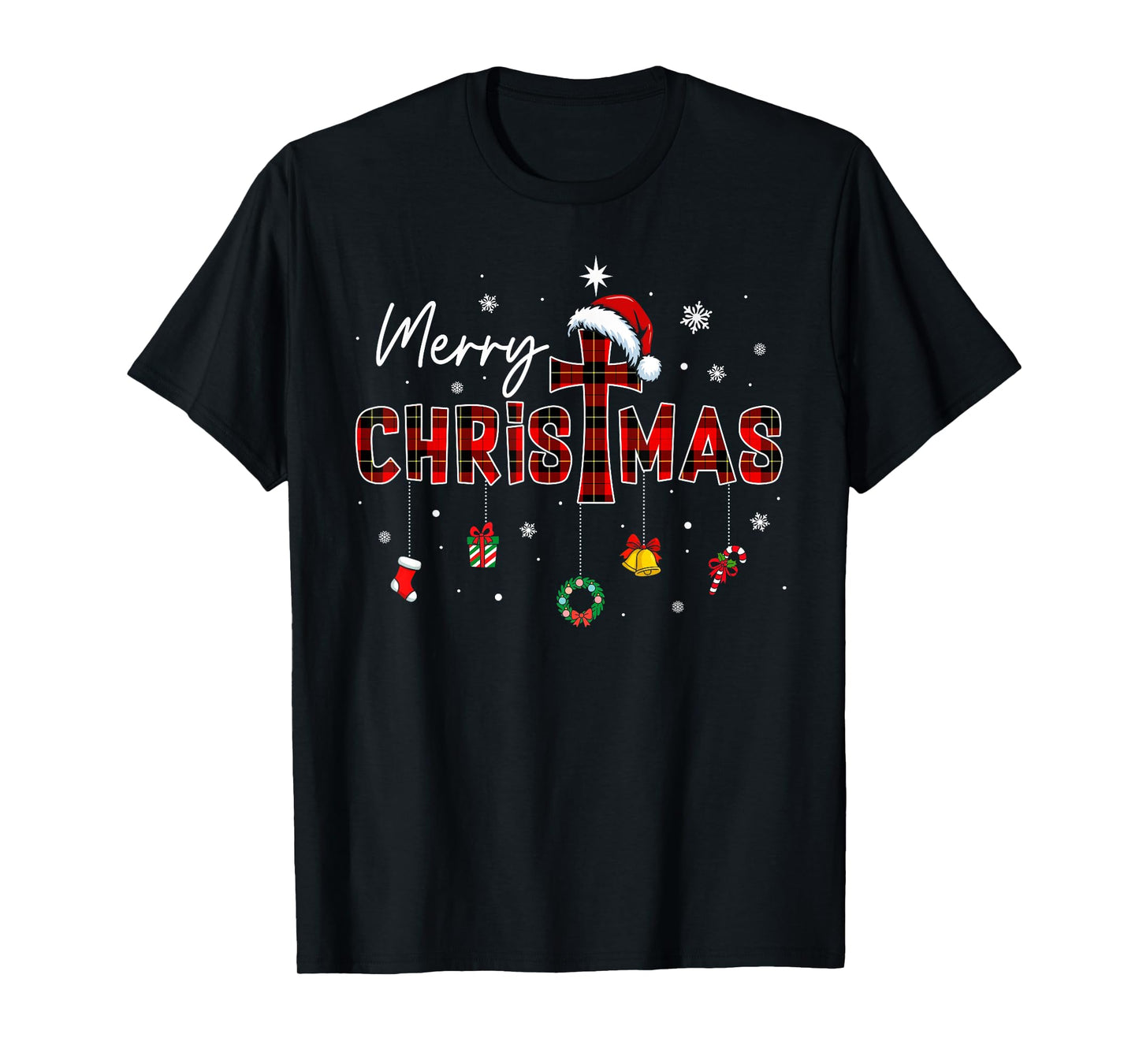Merry Christmas Xmas Christian Jesus Holiday Family Pajamas T-Shirt