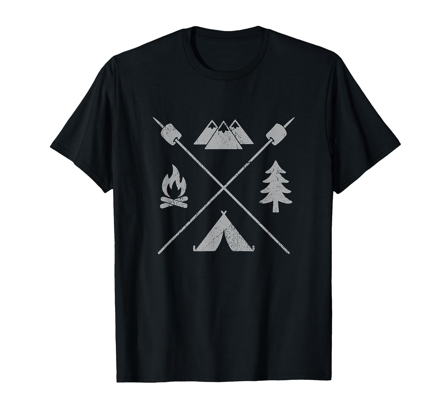 Vintage Camping Hiking Camper Men Women Kids T-Shirt