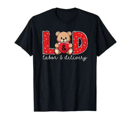 Valentine L&D Nurse Valentines Day Labor and Delivery Nurse T-Shirt