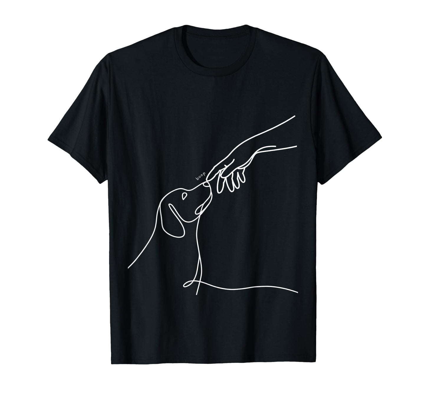 Dog Boop Adorable Puppy Minimalist Line Art Cute Pet Owner T-Shirt