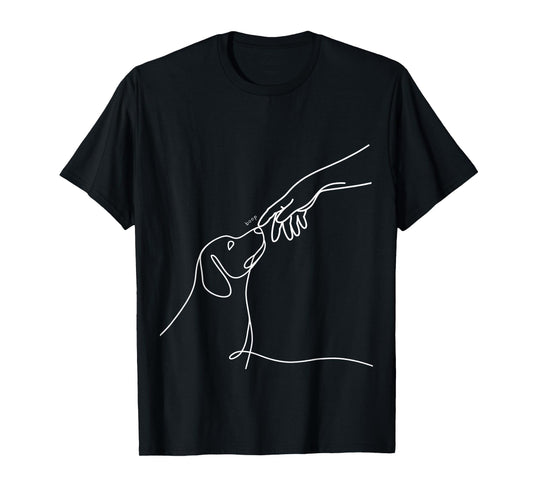 Dog Boop Adorable Puppy Minimalist Line Art Cute Pet Owner T-Shirt