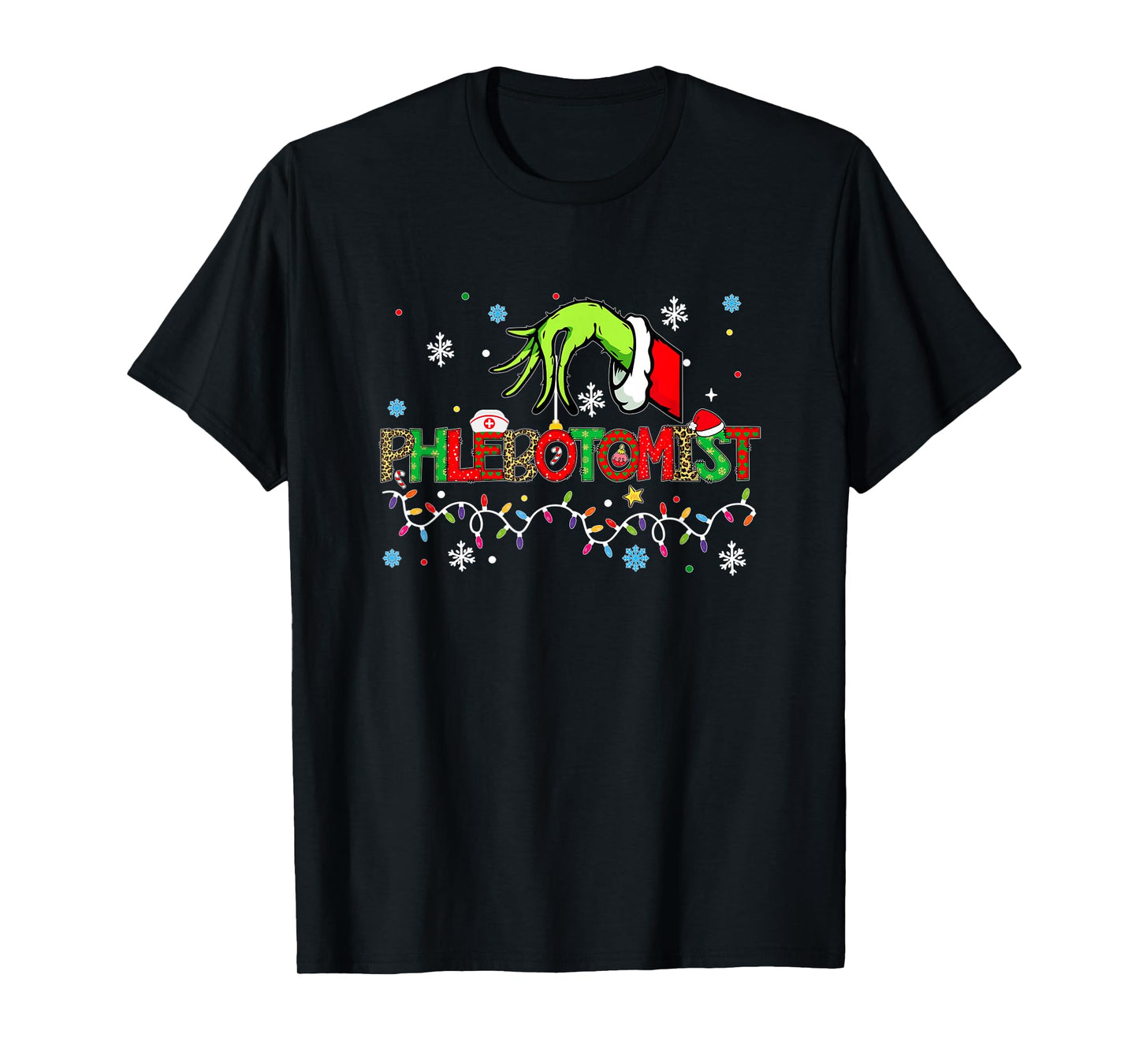 Phlebotomist Christmas Shirt for Women T-Shirt