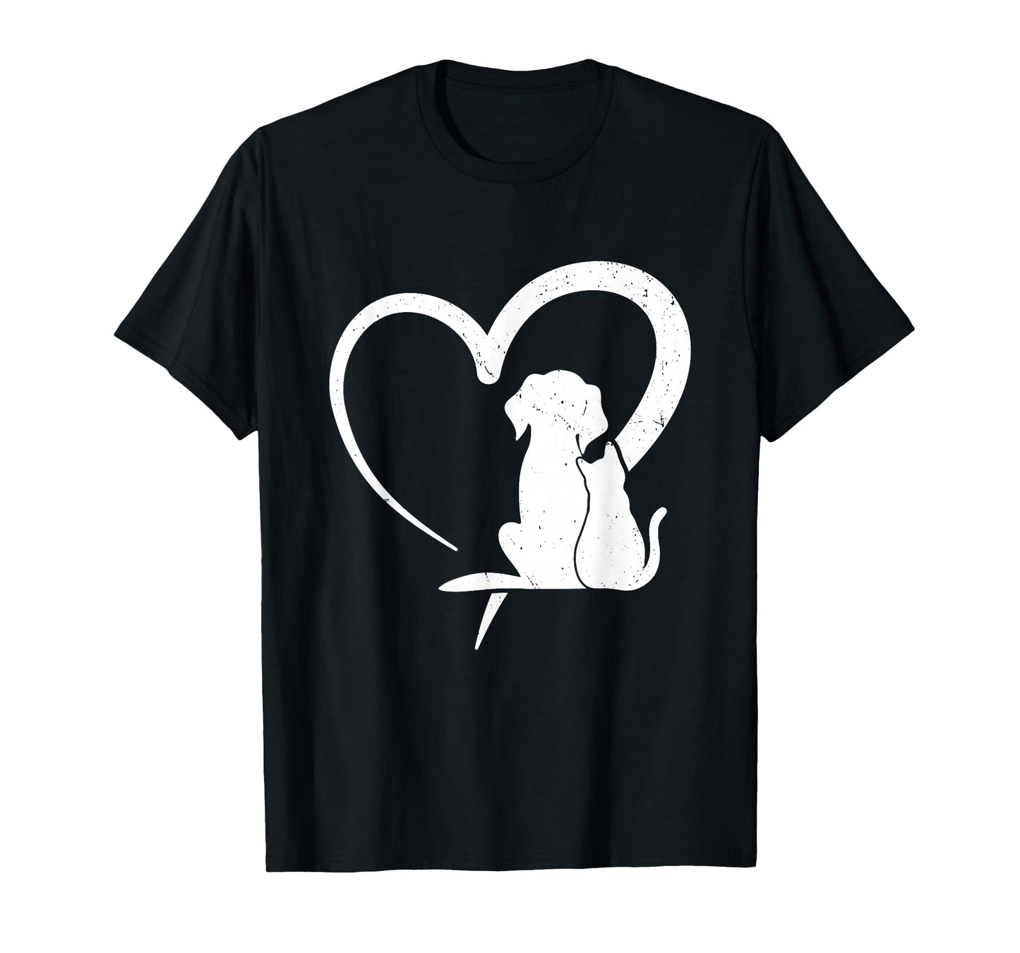 Dog Cat Heart T-Shirt