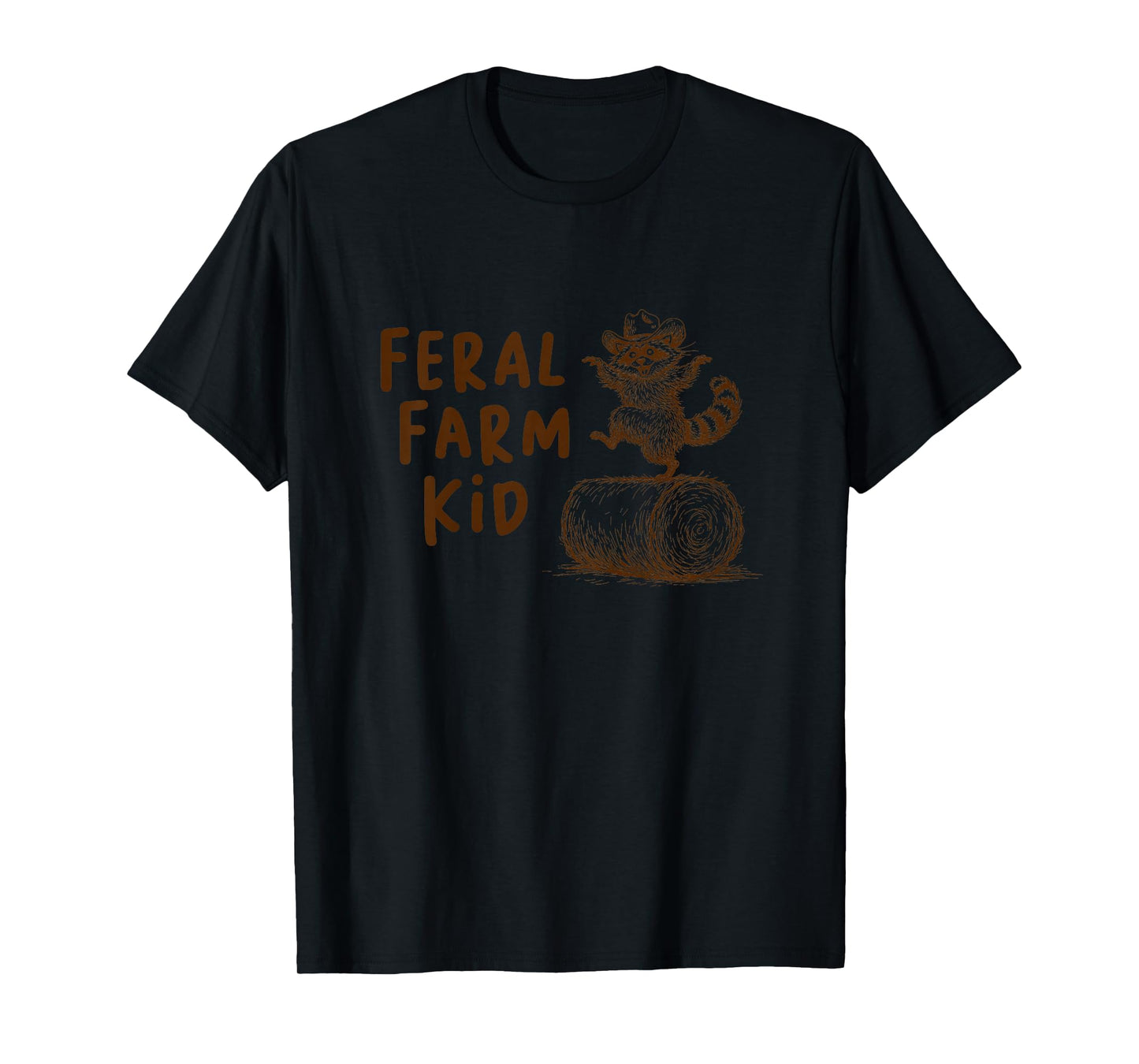 Feral Farm Kid Raccoon Future Farmer Farming Lover Toddler T-Shirt