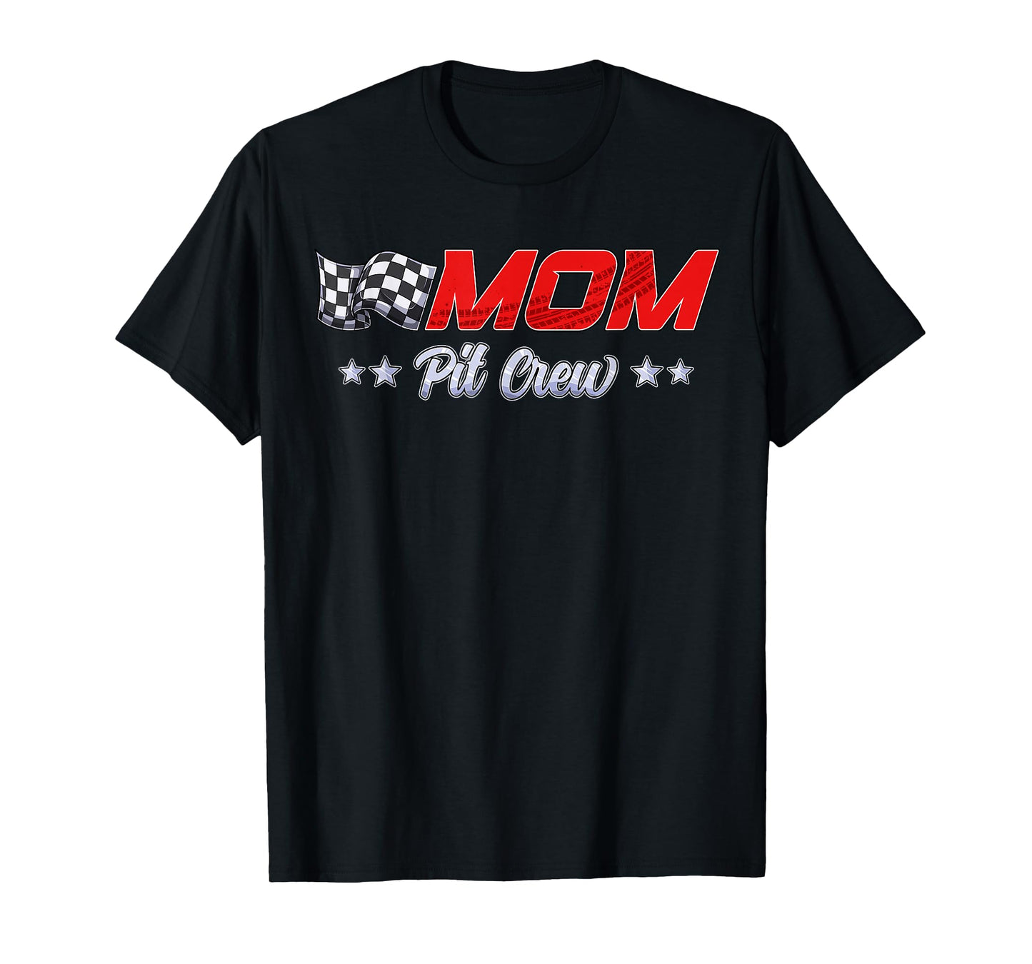Pit Crew Mom Race Car Family Matching Racing Birthday Party T-Shirt