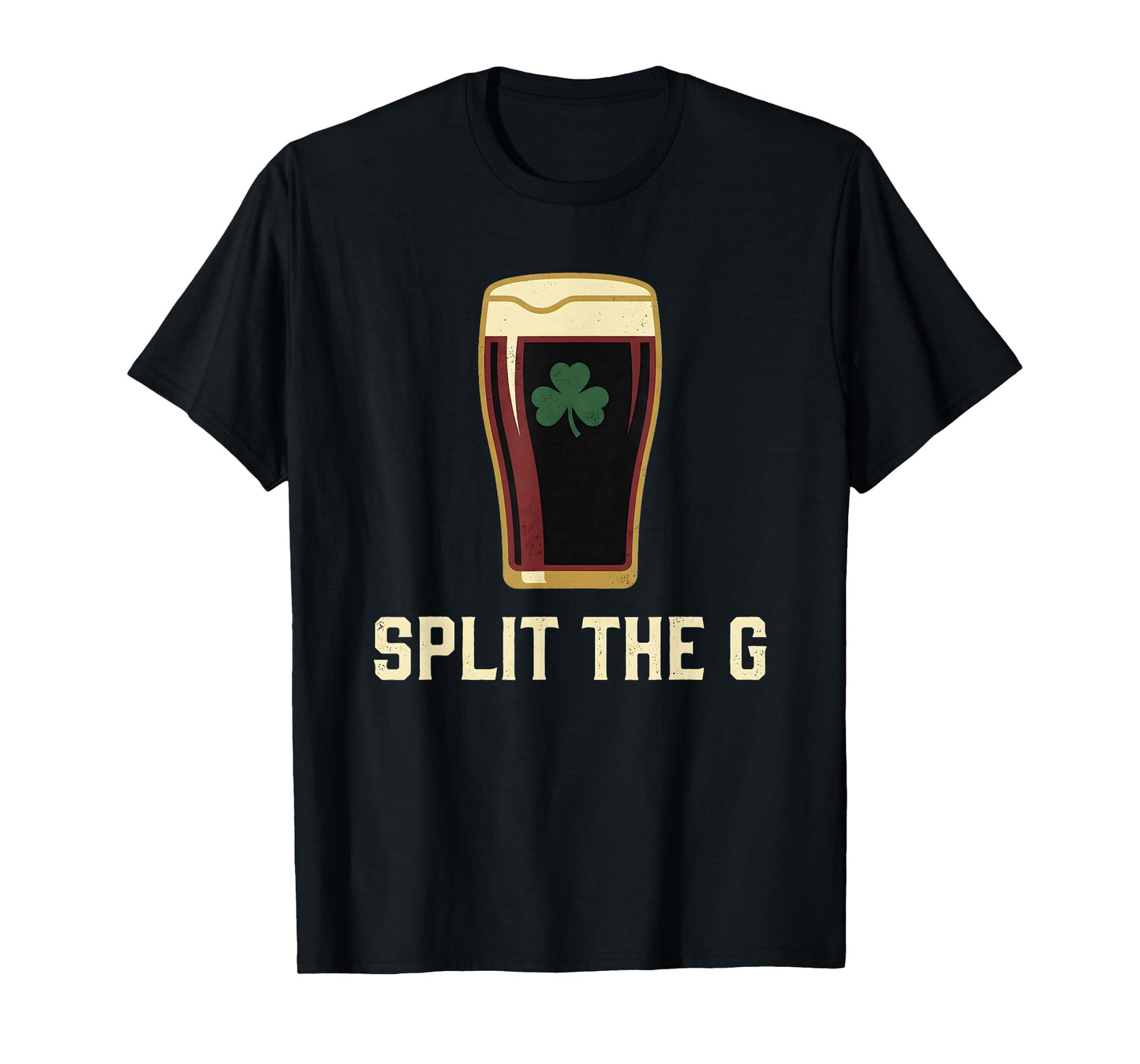 Split The G Tee St Patricks Day Irish Beer Ireland Graphic T-Shirt