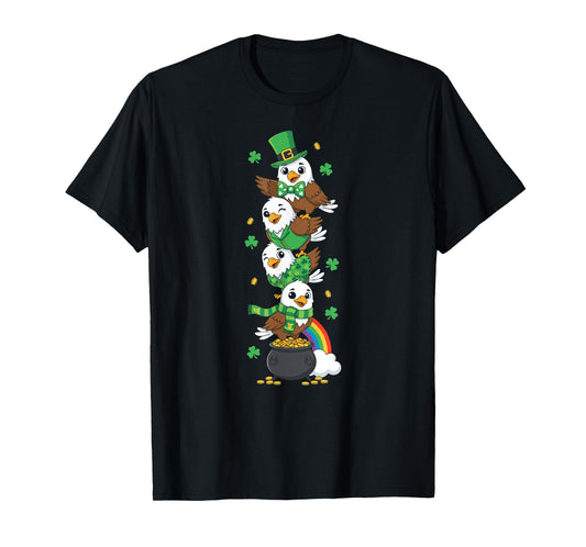 Funny Eagle Clover St Patricks Day Womens Mens Kids T-Shirt