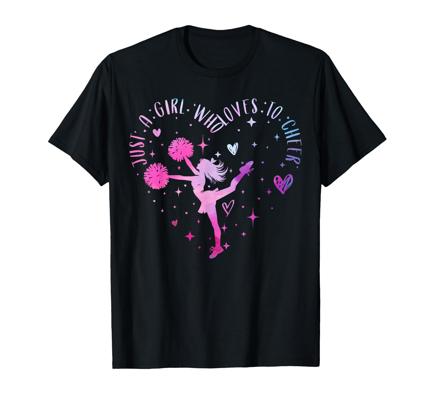 Just A Girl Who Loves to Cheer Cheerleader for Women & Girl T-Shirt
