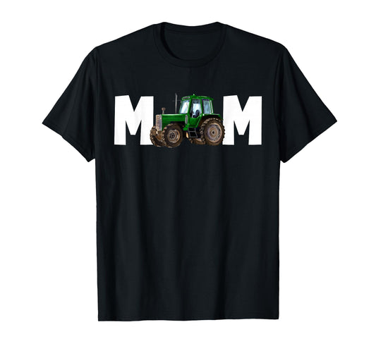 Mom Mommy of The Birthday Boy Kid Tractor Farmer Family T-Shirt