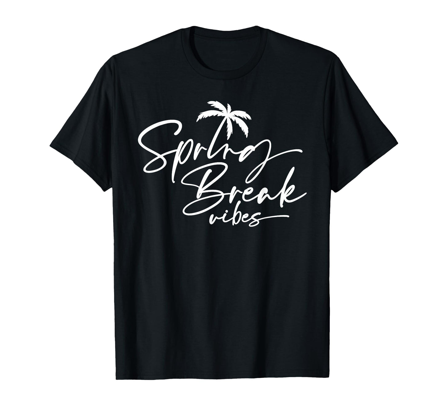 Spring Break Vibes Palm Tree Graduate Class Vacation Design T-Shirt