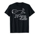 Funny Peeing Dog on Ice Cubes T-Shirt