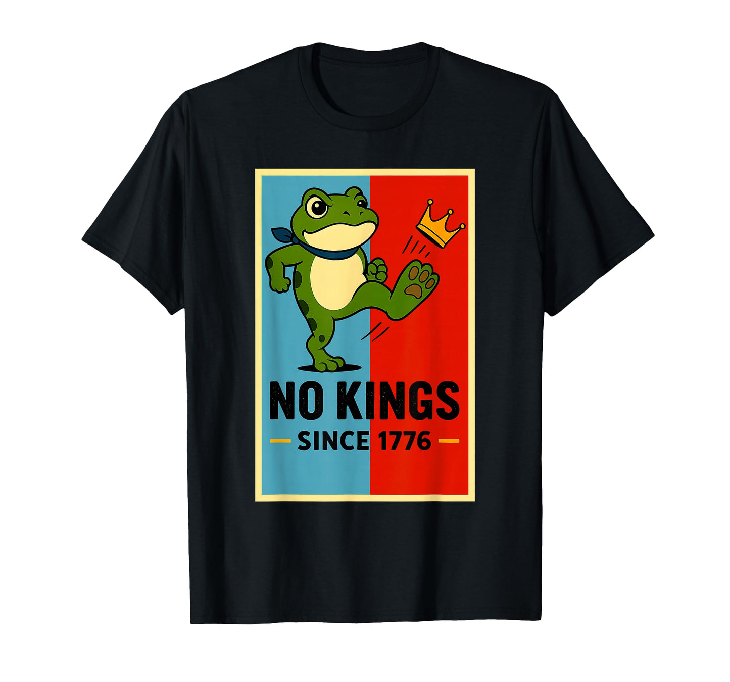 Frog No Kings Shirt Men Women No Kings in America T-Shirt