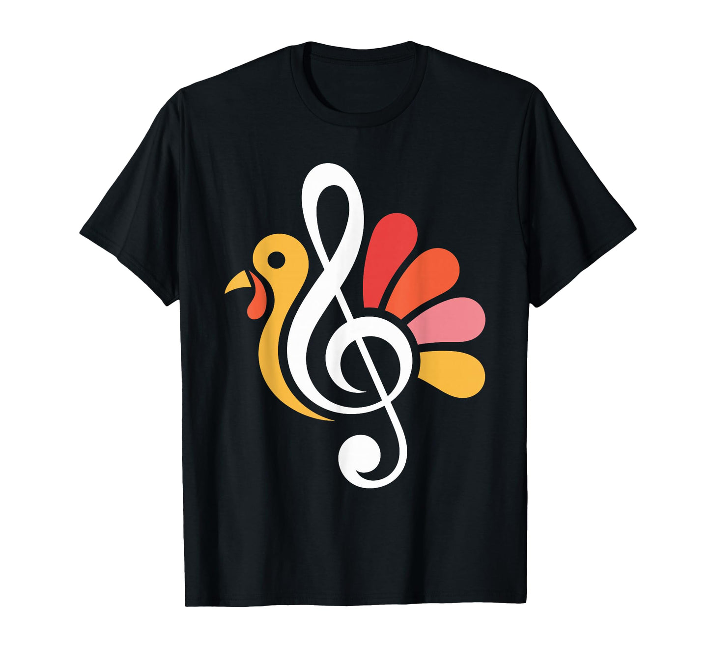 Turkey Teachers Music Teacher Note Thanksgiving Fall Autumn T-Shirt