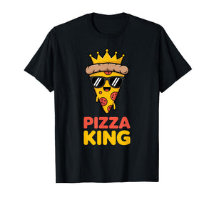 Pizza King Funny Pizza Lover Pepperoni Slice T-Shirt