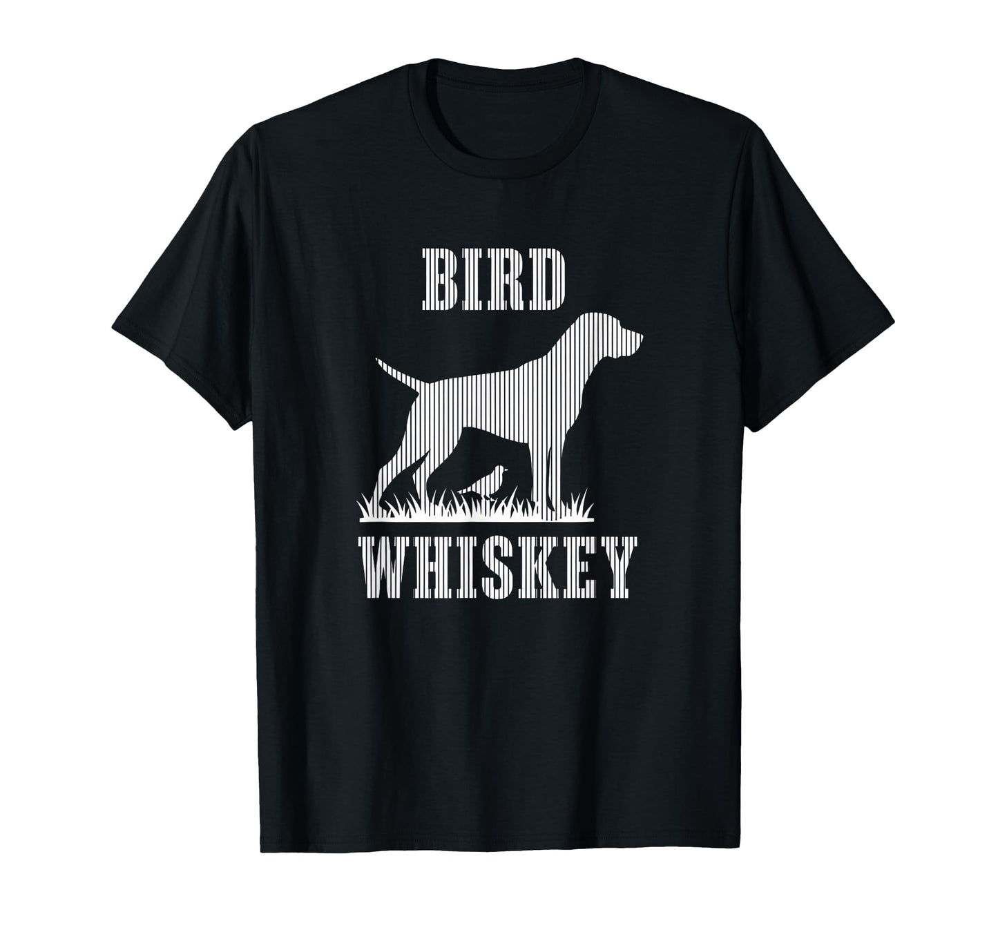 Bird Pointer Dog Bird Whiskey Silhouette T-Shirt