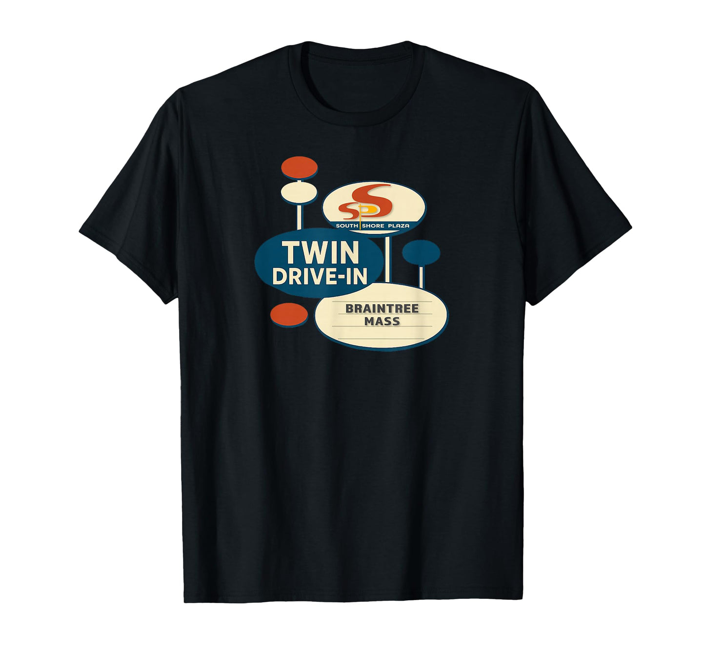 Vintage Drive-in Movie Theatre Braintree MA Iconic Retro 80s T-Shirt