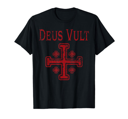 Catholic Knight Templar Crusader Cross T-Shirt