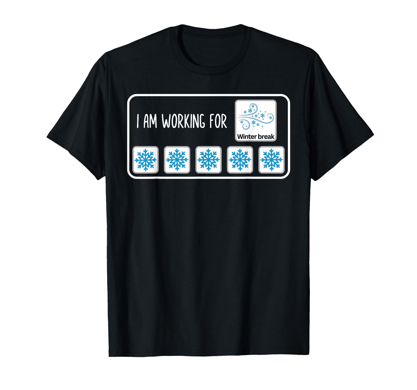 Retro I Am Working for Winter Break Christmas SPED Teacher T-Shirt