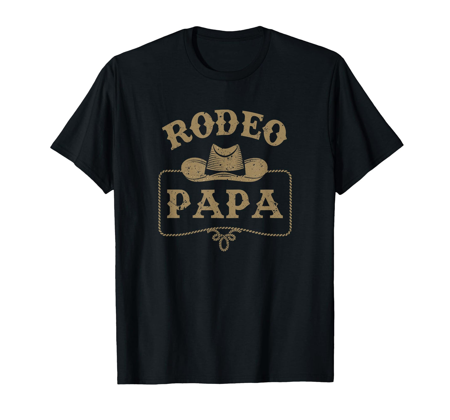 Rodeo Papa Cowboy Cowgirl Birthday Matching Family T-Shirt