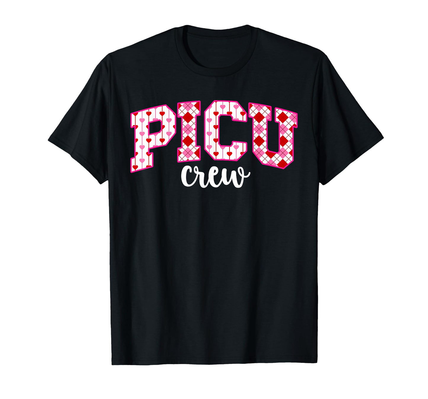 PICU Crew Valentine PICU Nurse Valentines Day PICU Nursing T-Shirt