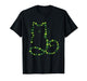 Cat Patrick's Day Luck Shamrocks Retro Funny Cute Kitten Pet T-Shirt
