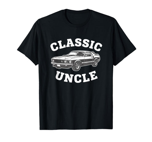 Fine Arts Vintage Muscle Car Illustration, Classic Uncle (N T-Shirt