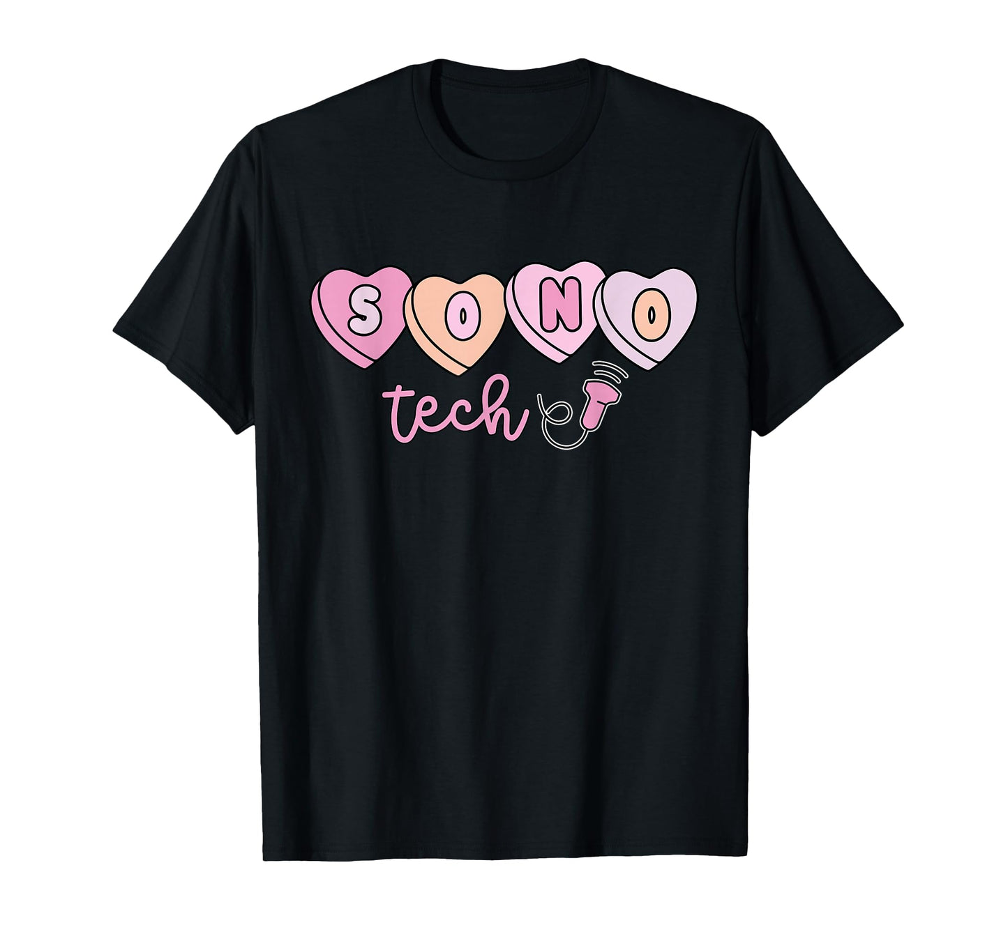 Heart Candy Sono Tech Valentines Sonographer Ultrasound Tech T-Shirt